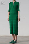 mame kurogouchi knitted jacquard long dress MM22PS KN737